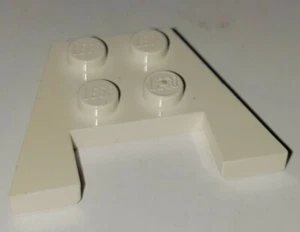 LEGO Stück Teil 43719 weißer Keilabsatz, Platte 4 x 4 (x1) Raumschiff, Boot, Auto - Bild 1 von 7