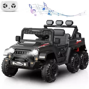 24V 2 Seater Electric Ride on Car with Remote 4WD Battery Powered Jeep Truck Toy - Picture 1 of 9