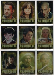 Cryptozoic ☆ WALKING DEAD - SEASON 2 CHARACTER BIO CARDS ☆ Set of 9 Chase Cards - Picture 1 of 2
