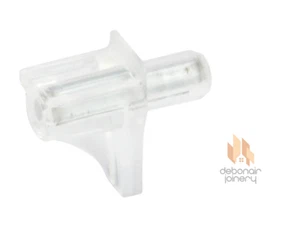 Hafele transparente Regalzapfenstütze in Bolzen Stahlstift 5 mm Bohrung - Bild 1 von 4