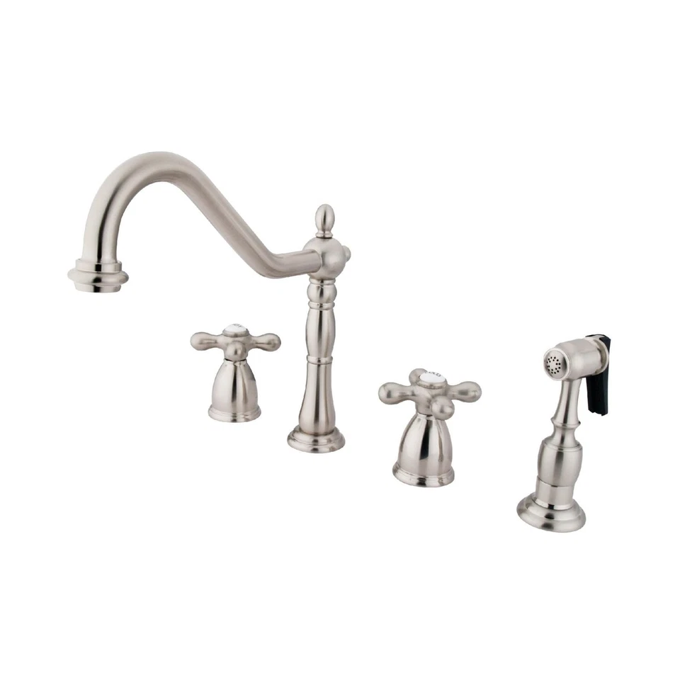 Elements of Design EB1798AXBS New Orleans 8" Center Kitchen Faucet with Brass... - Image 1 of 1