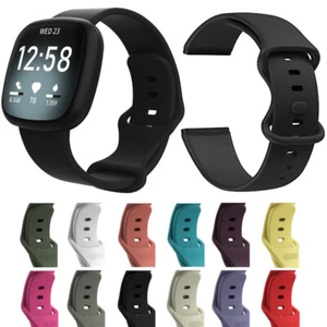 Silicone Wrist Watch Band Strap Replacement For Fitbit Versa 3 Fitbit Sense - Picture 1 of 27