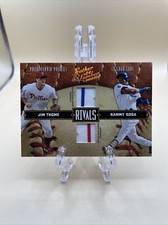 Jim Thome Sammy Sosa 2004 Donruss Leather & Lumber Rivals GU Materials #/250