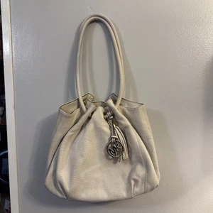 Michael Kors Beige Leather Shoulder Bag - Picture 1 of 14