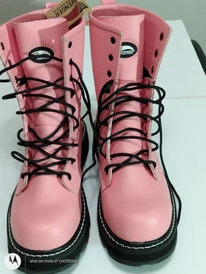Botas de Trabajo Avenger A702 Medianas Para Mujer Rosa Fortuna EE. UU. Talla 9, PO# 12989 EH ASTM Foto 1 de 4