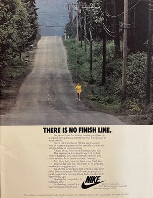 Nike Running Shoe Ad                        There Is No Finish Line. - Image 1 of 4