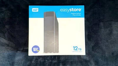 Disco duro externo Western Digital easystore 12 TB (WDBAMA0120HBK-NESN) Foto 1 de 4