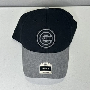 Fan Favorit Chicago Cubs Mütze Kappe verstellbarer Riemen hinten schwarz grau MLB Baseball - Bild 1 von 7
