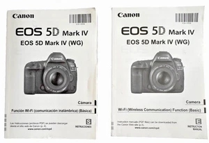 Canon EOS 5D Mark IV Camera Owners Manual English AND Spanish - Picture 1 of 1