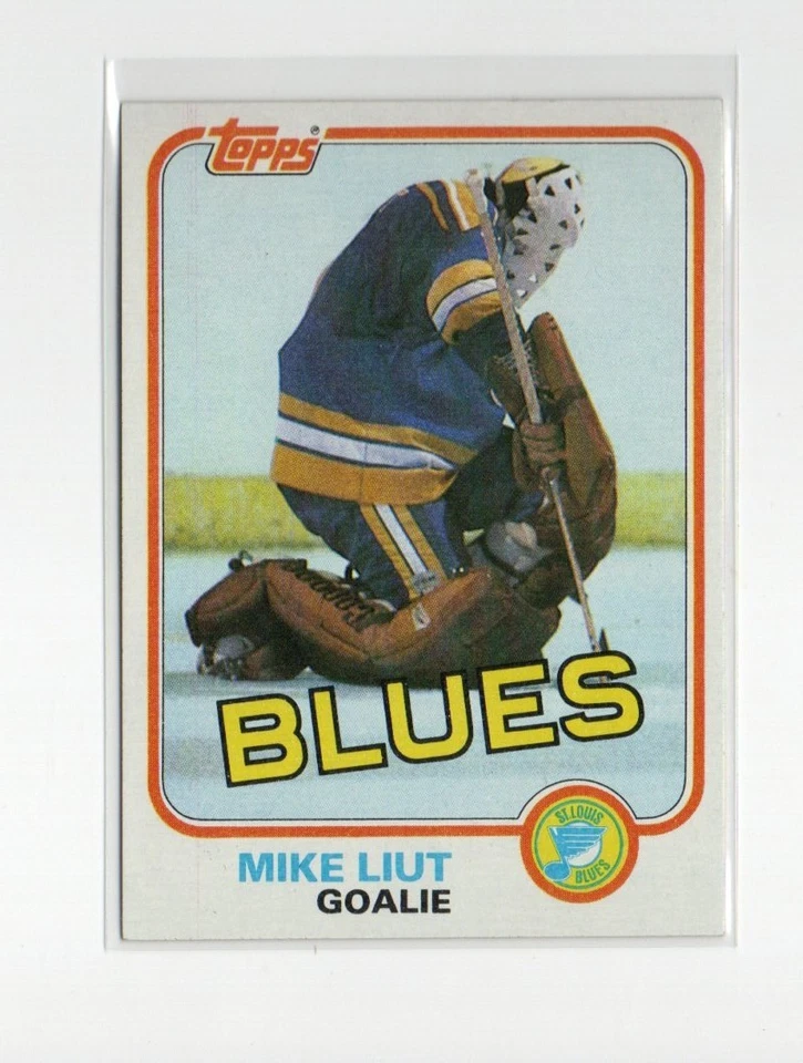 MIKE LIUT ST. LOUIS BLUES #20 1981/82 TOPPS EX-NM VINTAGE CREASE FREE - Image 1 of 1