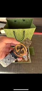 Gucci GG reversible Canvas Belt 90cm - Picture 1 of 6