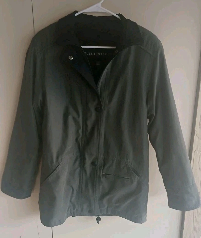 Chaqueta FLEET STREET gris/negro con forro polar extraíble para mujer pequeña mediana Foto 1 de 4