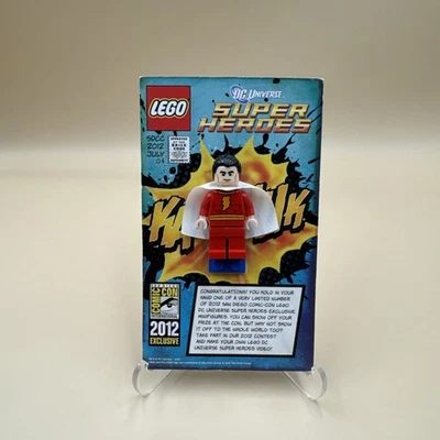 LEGO DC Shazam Minifigure 2012 San Diego Comic Con w/ Card SDCC - Image 1 of 4