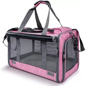 Fabric Dog Crate Cat Puppy Pet Carrier Travel Portable Kennel Cage House UK - Picture 1 of 18