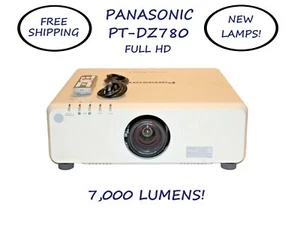 Panasonic PT-DZ780 HD 1080p HDMI Theater Projektor - Neue Lampen! 7.000 Lumen! - Bild 1 von 6
