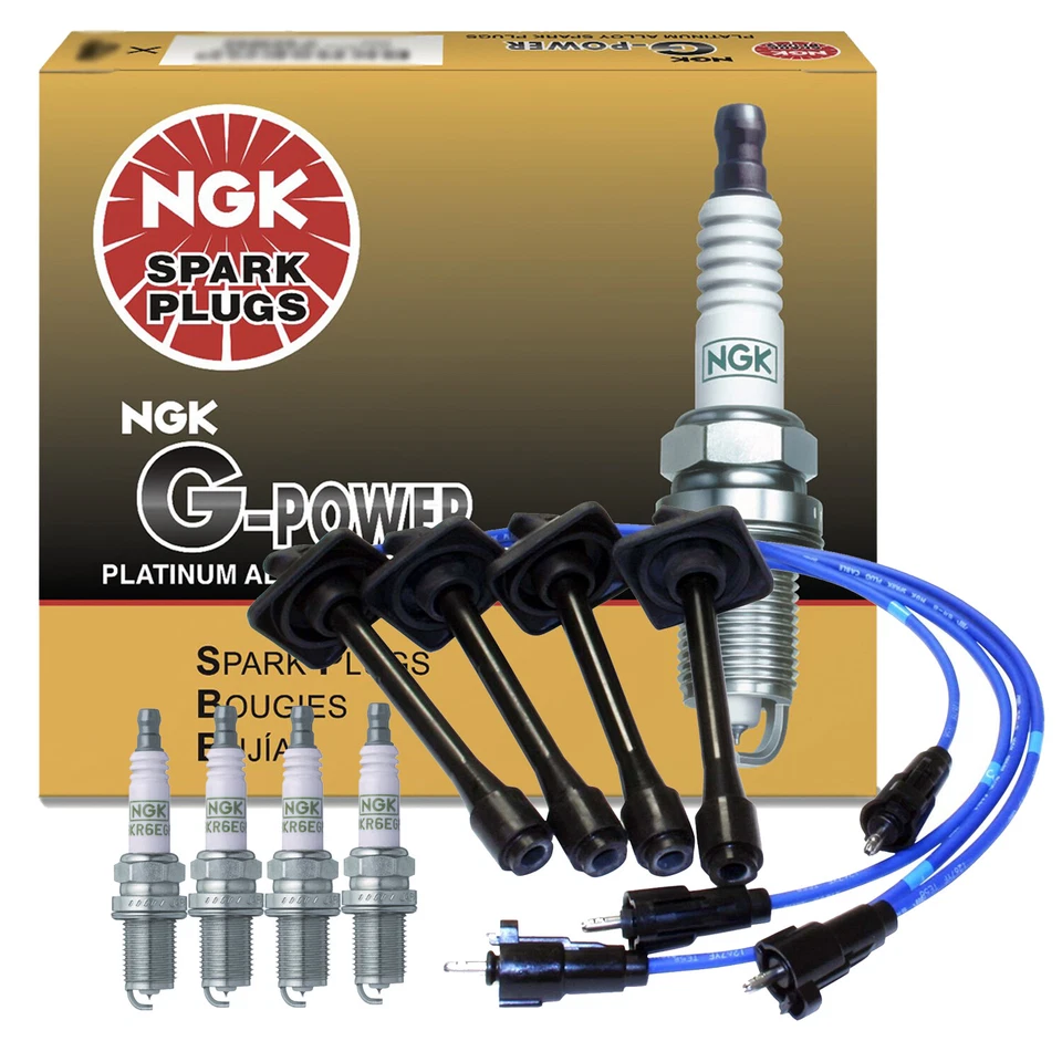Kit de velas de ignição NGK Wire & 4 G-Power platina para Toyota Camry RAV4 Solara - Imagem 1 de 1