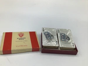 2 VINTAGE HADDON HALL FAIRCHILD SPIELKARTEN MIT STEUERSTEMPEL scheint gerissen zu sein - Bild 1 von 7