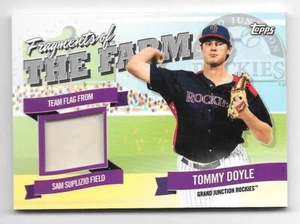 2018 Topps Pro DeBut Tommy Doyle Fragments of the Farm Relic - Rockies - FOTF-GR - Imagen 1 de 1