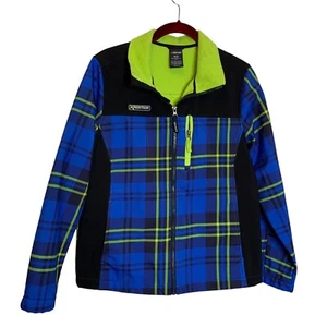 Mountain Xpredition Jacket Boys XL 14-16 Blue Black Green Long sleeve Full Zip - Picture 1 of 11