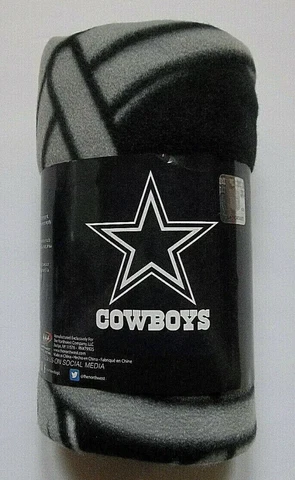 Cowboys NFL Licensed Fleece Throw 40"x 50" ~ New Cover