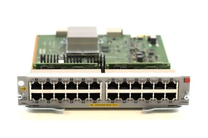 HP J9986A 24-Port 10/100/1000 BASE-T PoE+ Switch Module P/N: 5066-3507 Tested - Picture 1 of 4