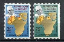 27196) GUINEA 1962 MNH** Nuovi** Africa Congress 2v