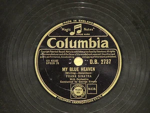 78rpm Schellack Frank Sinatra My Blue Heaven / Goodnight Irene Columbia D.B.2737 - Bild 1 von 4