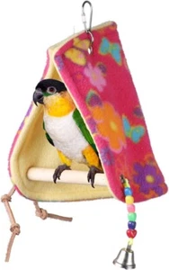 Schutz Peekaboo Barschzelt S/M Vögel und Papageien Kuschelhütte mit Perlen Glocke - Bild 1 von 7