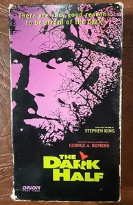 The Dark Half VHS Stephen King George Romero Orion Horror - Picture 1 of 8