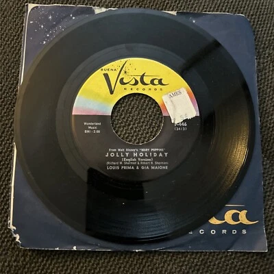 Louis Prima and Gia Maione Pop Stereo 45 Jolly Holiday on Vista - Image 1 of 2