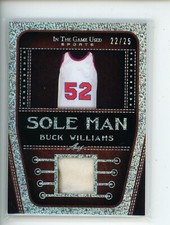 2022 Leaf In The Game Used BUCK WILLIAMS #SM-04 Sole Man Patch Relic Silver /25