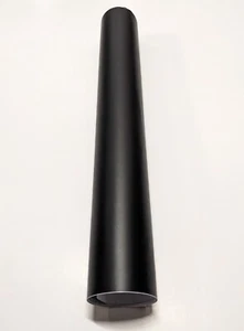 Matt Black Self Adhesive Vinyl Wrap Kitchen Worktop Cupboard Coverings UK STOCK - Picture 1 of 3