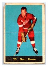 1960-61 PARKHURST GORDIE HOWE VINTAGE NHL HOCKEY CARD # 20 Detroit Red Wings BV