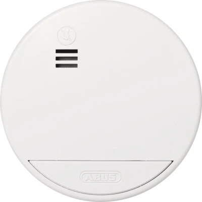ABUS Rauchwarnmelder RWM90 weiß Inkl. 3 Volt Lithiumbatterie 5 Jahre Lebensdauer - Bild 1 von 3