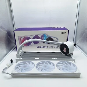 NZXT Kraken Elite 360 RGB 2024 - AIO CPU Liquid Cooler - 360mm - White *READ* - Photo 1/5