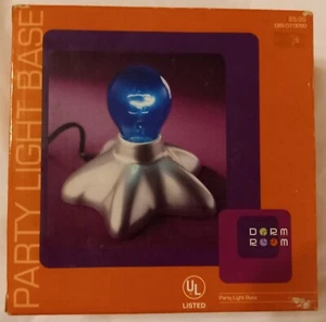 Dorm Room Party Light Base Only Silver In-Line On Off Switch Uses 60 Watt Bulb - Picture 1 of 6