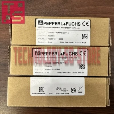 Pepperl+Fuchs UB500-18GM75-E5-V15 Ultrasonic Sensor# 1pcs New In Box - Image 1 of 3
