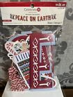 Peace On Earth Banner Celebrate It Cardboard 8’ String Christmas Red Decor Party