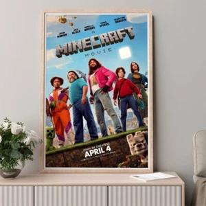Minecraft 2025 Movie Poster Wall Decor Art Print Canvas Poster - Picture 1 of 5