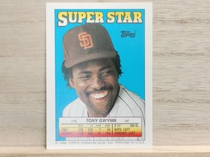 1988 Tony Gwynn Topps Baseball Card # 16 Super Star Sticker Back - Picture 1 of 8