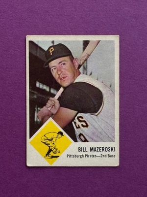 Fleer #59 Bill Mazeroski Pirates 1963 en muy buen estado-excelente **envío gratuito** Foto 1 de 3