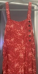 Zara Woman Premium Collection Paisley Overall Jumpsuit, Burnt Orange Size Small - Picture 1 of 8