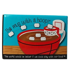 Taza de baloncesto con aro Maxi's Creations cereal avena sopa tazón NUEVO - Imagen 1 de 6