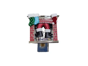 NEU BATH & BODY WORKS WEIHNACHTEN WEIHNACHTSMANN KAMIN NACHTLICHT WANDBLUME DUFT STECKER - Bild 1 von 5