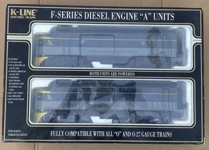 K-Line Chesapeake & Ohio F7 Diesel A-A 8012/8013 Set Dual Powered K2500 EXC/BOX - Picture 1 of 20
