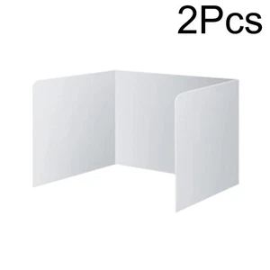 2Pcs/Pack Desk Privacy Divider Guard Table Shield Board Plastic - Picture 1 of 1