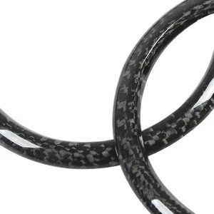 2pcs Car AC Outlet Ring A/C Vent Ring Outer Cover Carbon Fiber Air - Picture 1 of 22