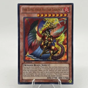 Yugioh Feuerkönig Hochavatar Garunix SDOK-DE001 Ultra Rare 1. Auflage NM - Bild 1 von 10