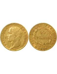 France Napoléon I - 20 Francs Or, Tête nue, Cal. Grég. - 1806 A Paris - Imagen 1 de 3