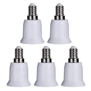 5x Lampen Sockel Adapter E14 auf E27 Fassung Stecker Glühbirne Konverter Lampe - Bild 1 von 7